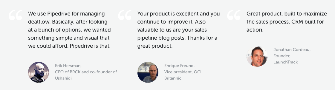 influențatori de dovadă socială a paginii de destinație după clic