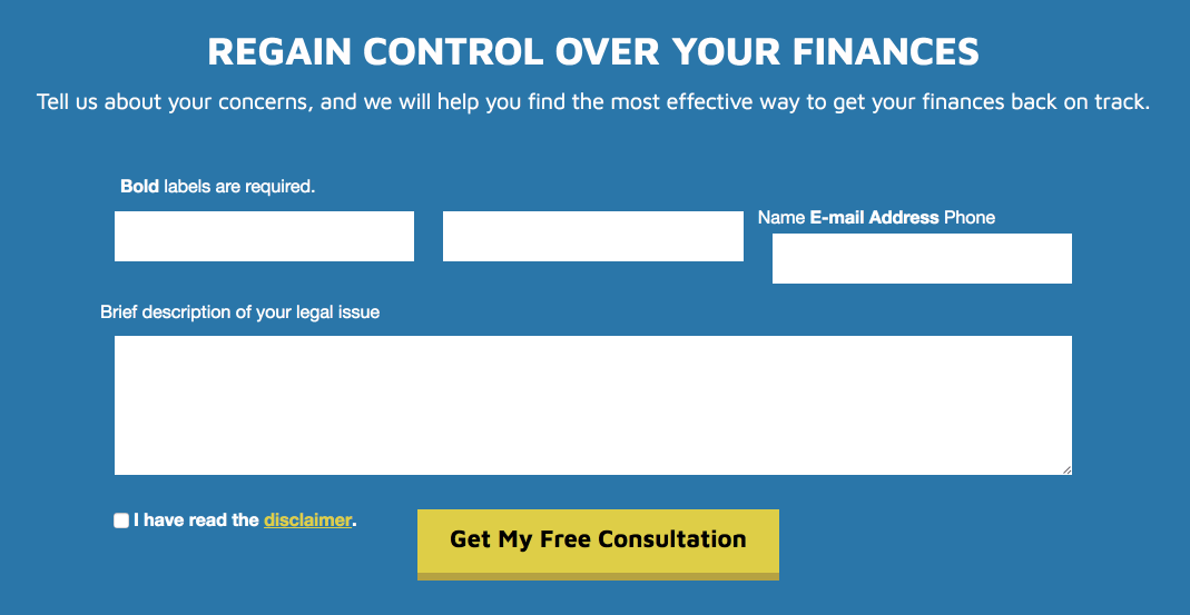 زر CTA الاحترافي بعد النقر على الصفحة المقصودة