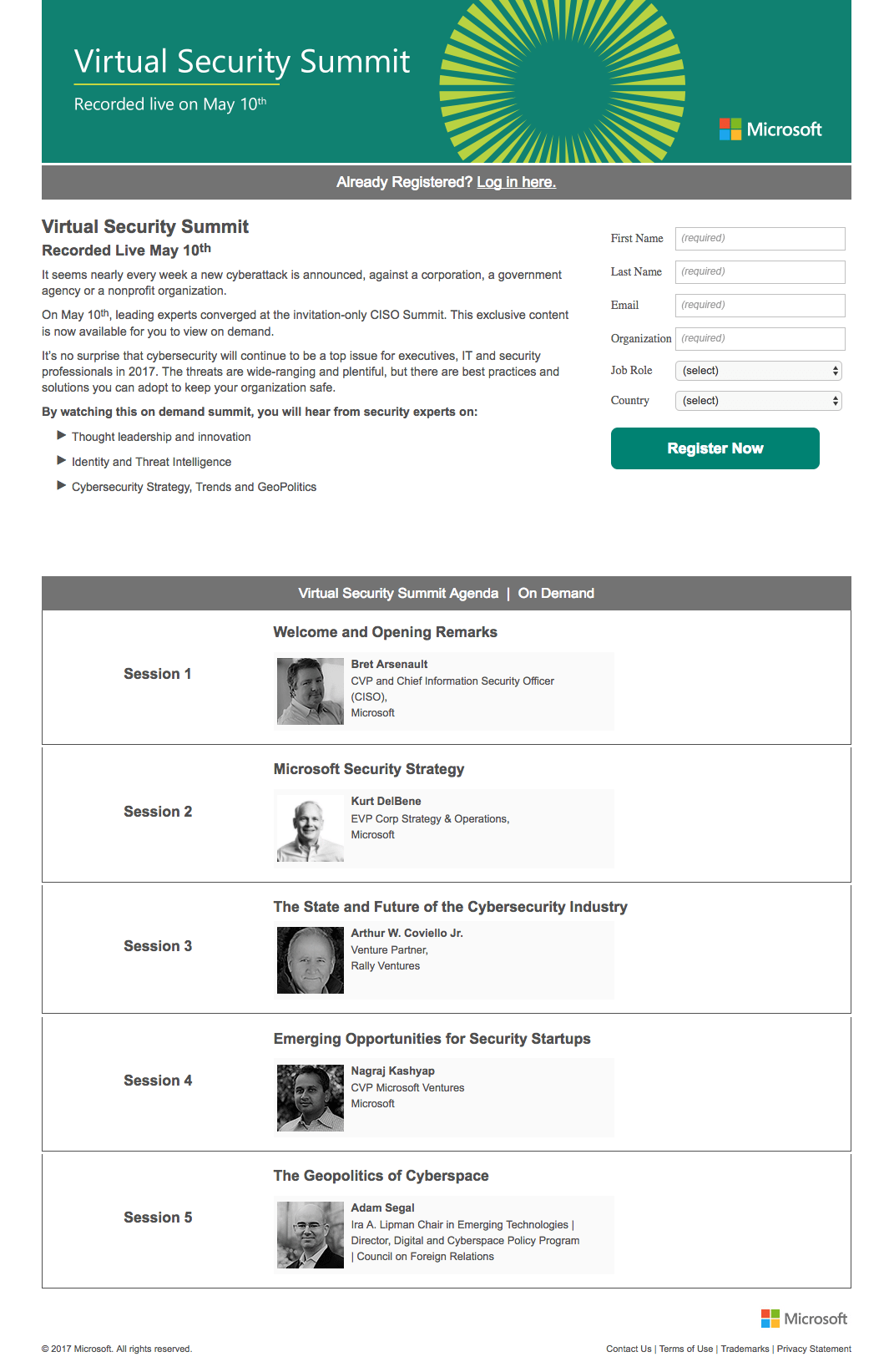 KTT halaman arahan pasca-klik Microsoft