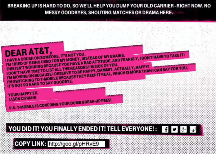 conținut generat de utilizatori campanie T-Mobile