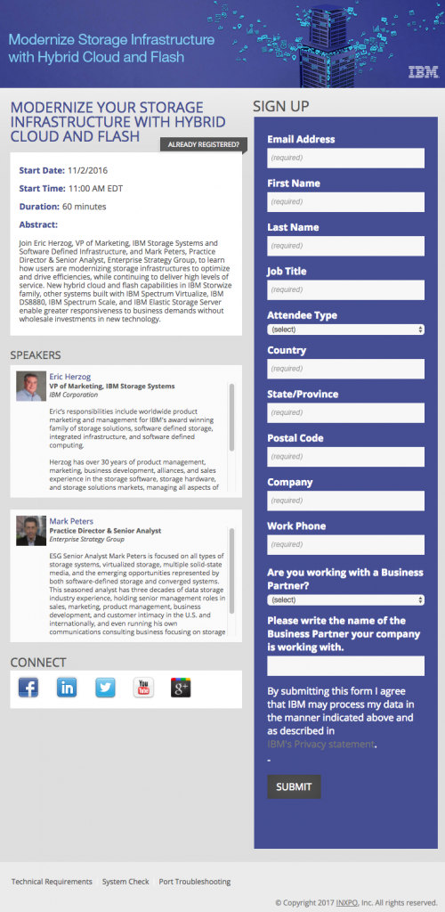 IBM 點擊後登錄頁面存儲