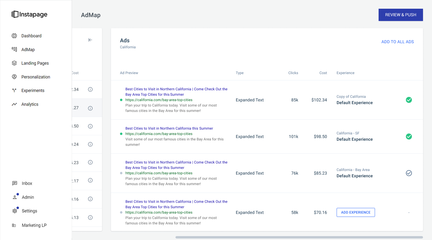 14 天試用 AdMap UX 重新設計