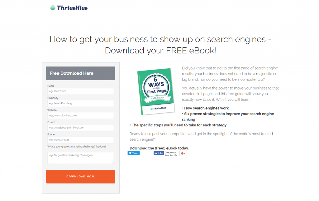 أفضل إعلانات الفيسبوك ThriveHive lp