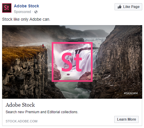 أفضل إعلانات الفيسبوك Adobe