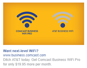 أفضل إعلانات الفيسبوك كومكاست