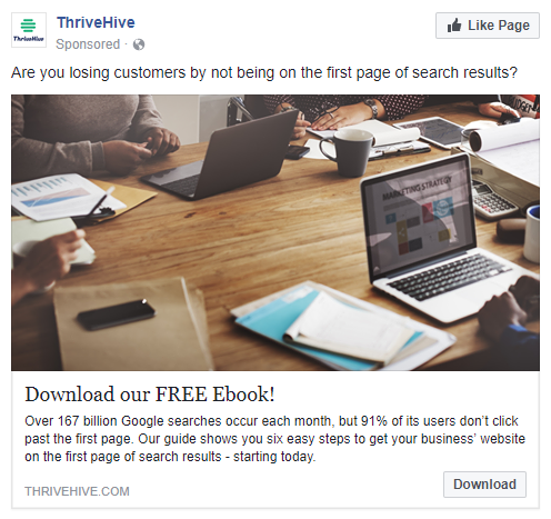 أفضل إعلانات فيسبوك ThriveHive