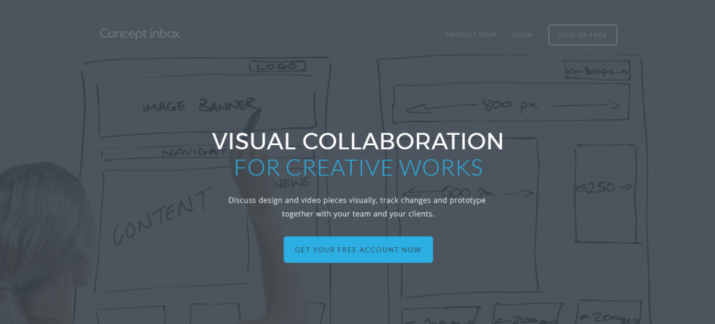 在線協作工具概念收件箱