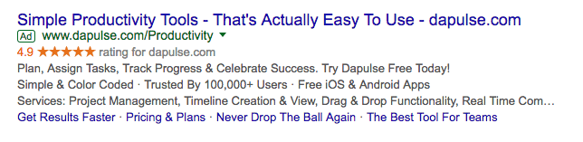 廣告優化典型搜索廣告