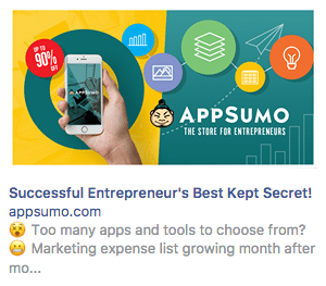 reklama retargetingowa AppSumo