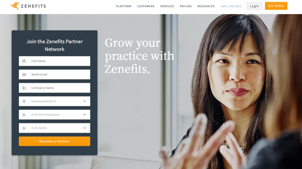 Zenefits 營銷合作夥伴網絡