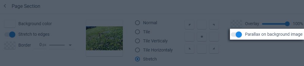 點擊後著陸頁產品視差