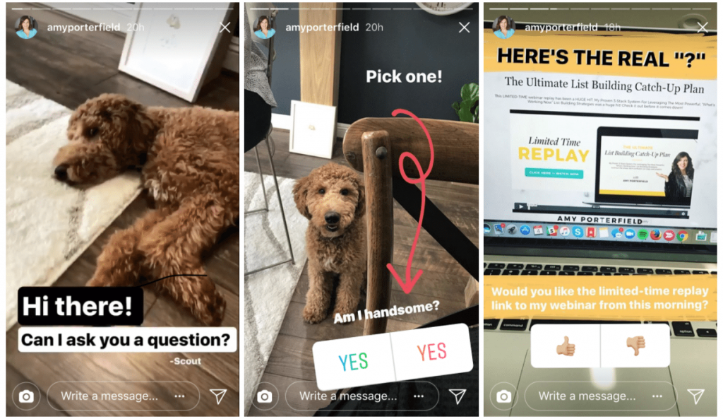 Instagram-реклама-Эми-Портерфилд-опрос