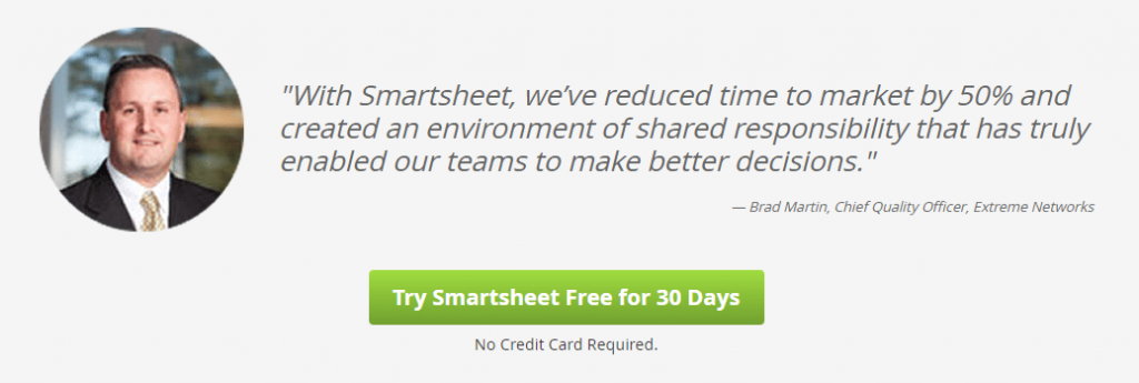 登陸頁面-想法-信任-推薦-Smartsheet