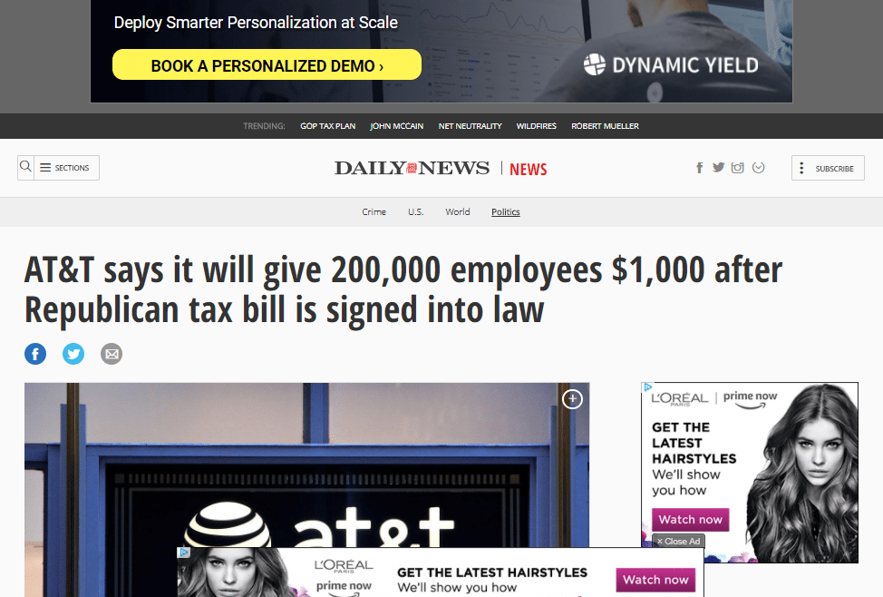 publicité d'affichage de technologie de pile d'annonces