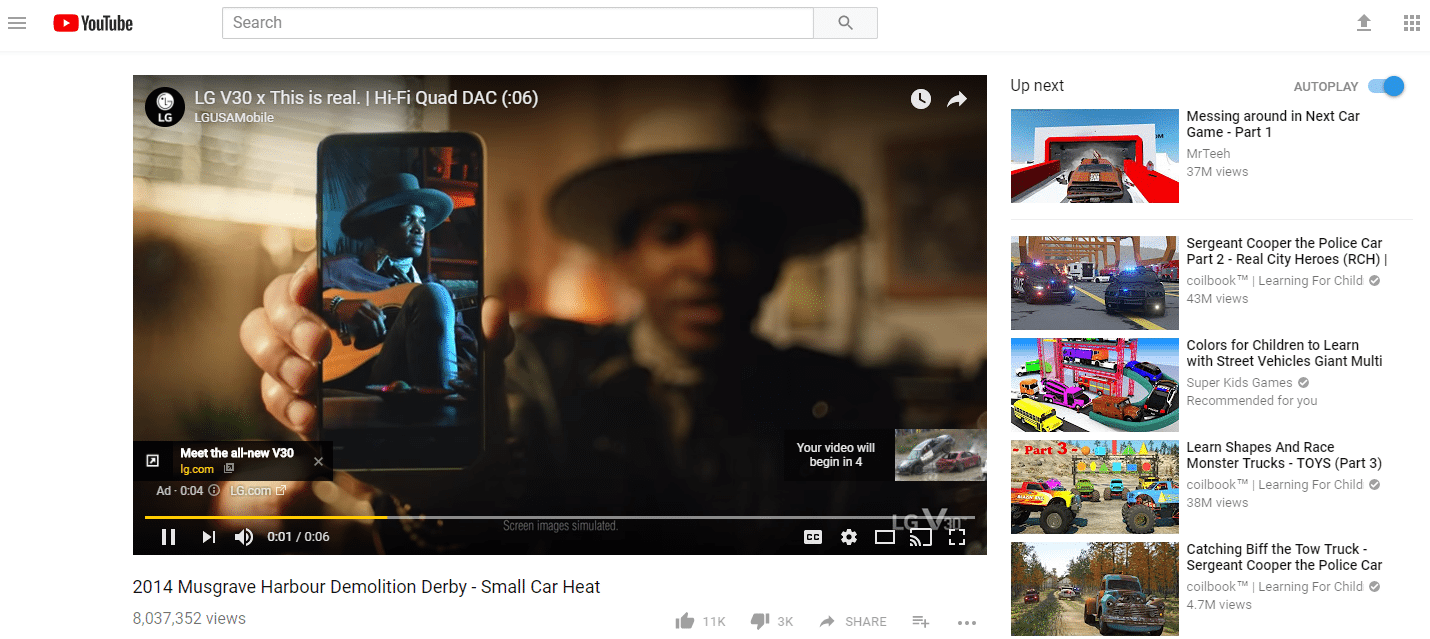 technologie de pile d'annonces YouTube