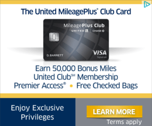 信用卡點擊後登陸頁面 Chase United 廣告