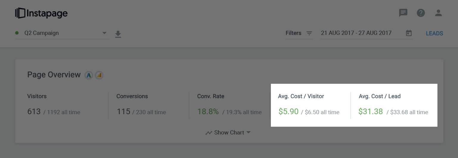 レビュー広告アトリビューションのインスタページ年
