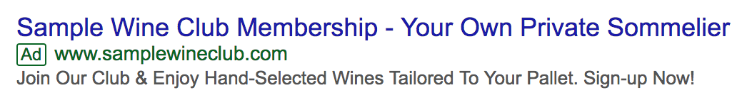 新規検索広告訪問者向けのリマーケティングリスト