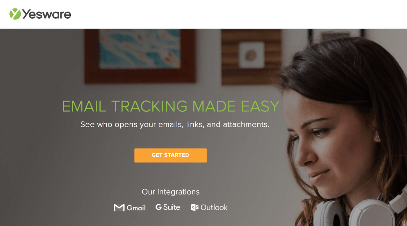 Facebook 리타게팅 Yesware 클릭 후 방문 페이지