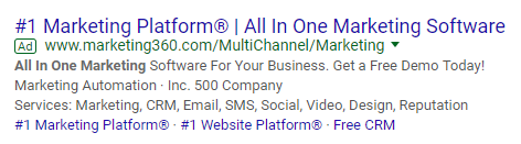 표시 URL 키워드