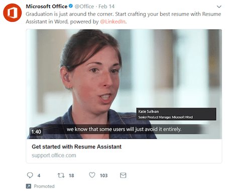 Twitter 網站卡片 Microsoft