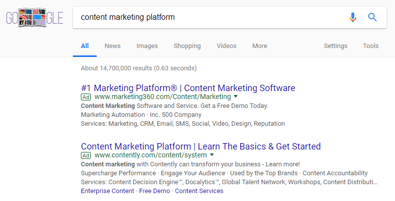 anuncios de búsqueda de pago Google