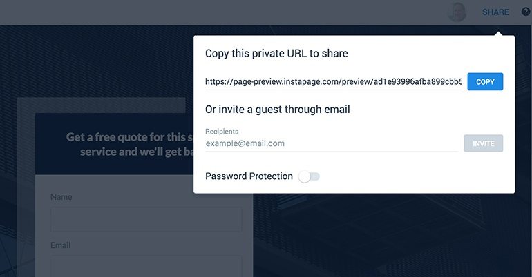 Compartilhamento de colaboração da equipe Instablocks