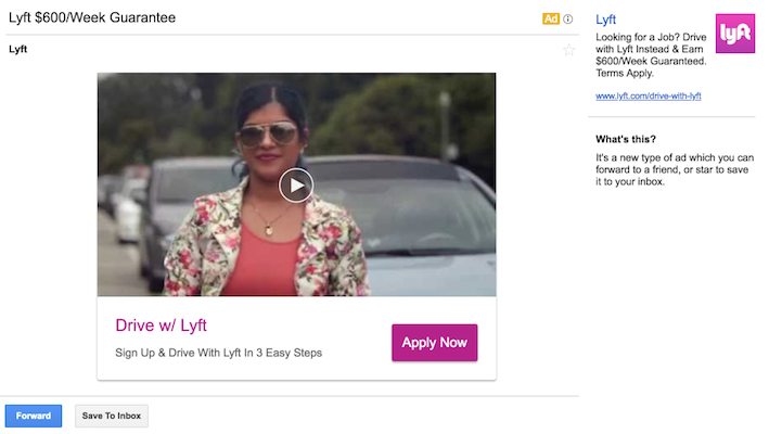 Lyft de anúncios do Gmail