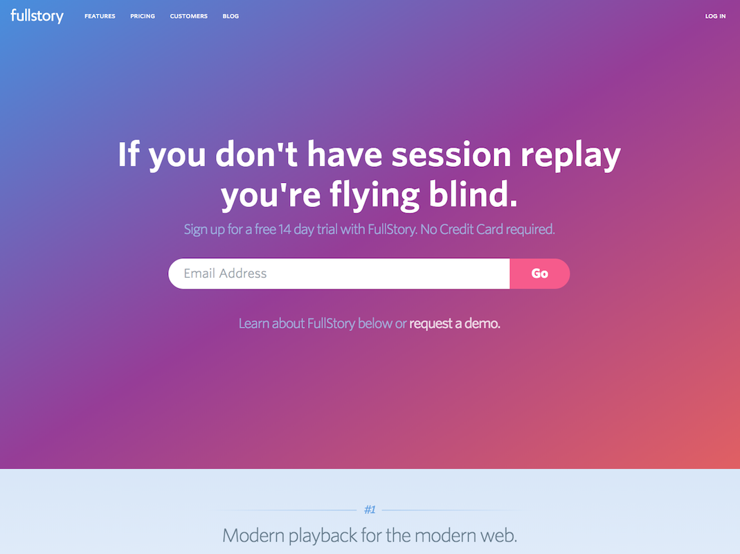 oportunidades de publicidade FullStory