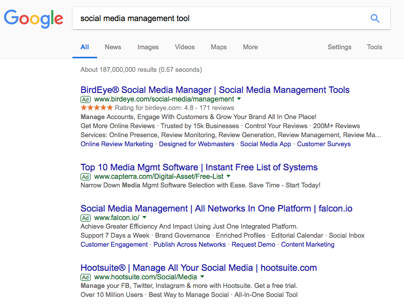 oportunidades de publicidade AdWords