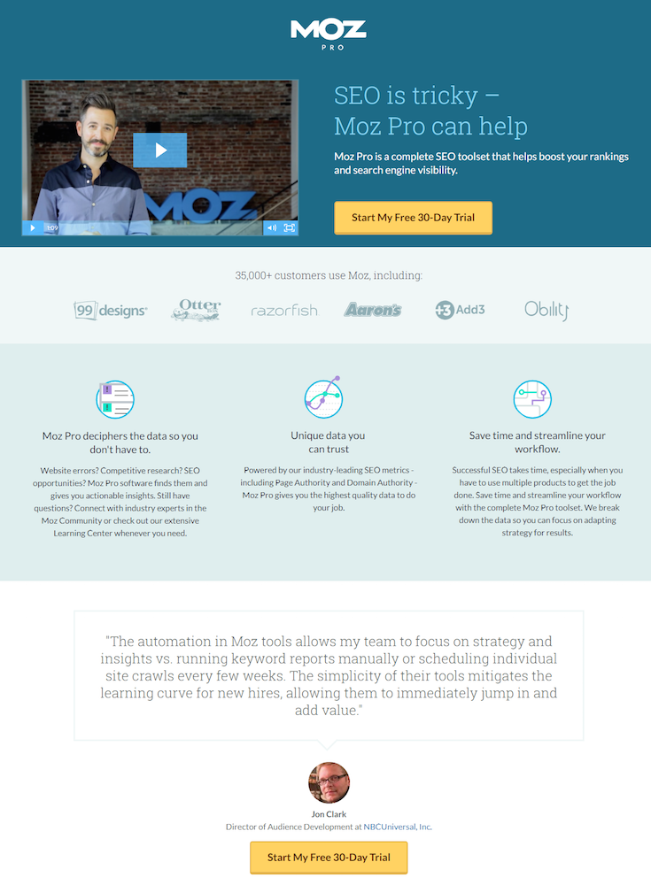 потерять ведущую целевую страницу после клика