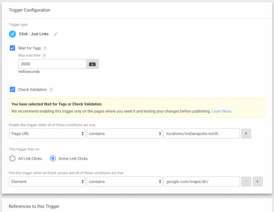 Instruções de acionamento do Gerenciador de tags do Google