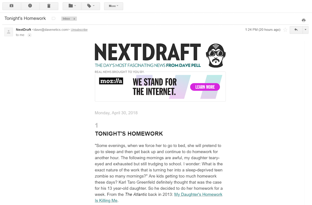 E-Mail-Lead-Generierung Mozilla