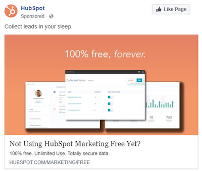 페이스북 뉴스피드 이미지 광고 UVP
