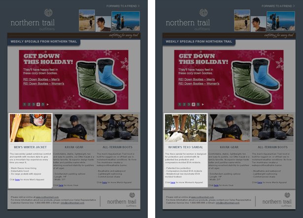 动态内容电子邮件示例