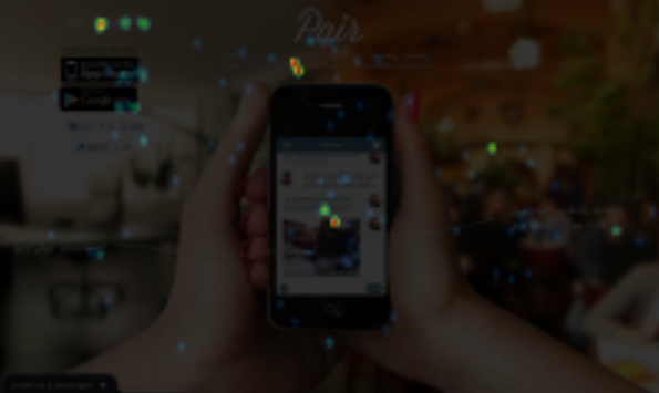 La captura de pantalla muestra cómo Couple implementó datos de mapas de calor para cambiar su diseño