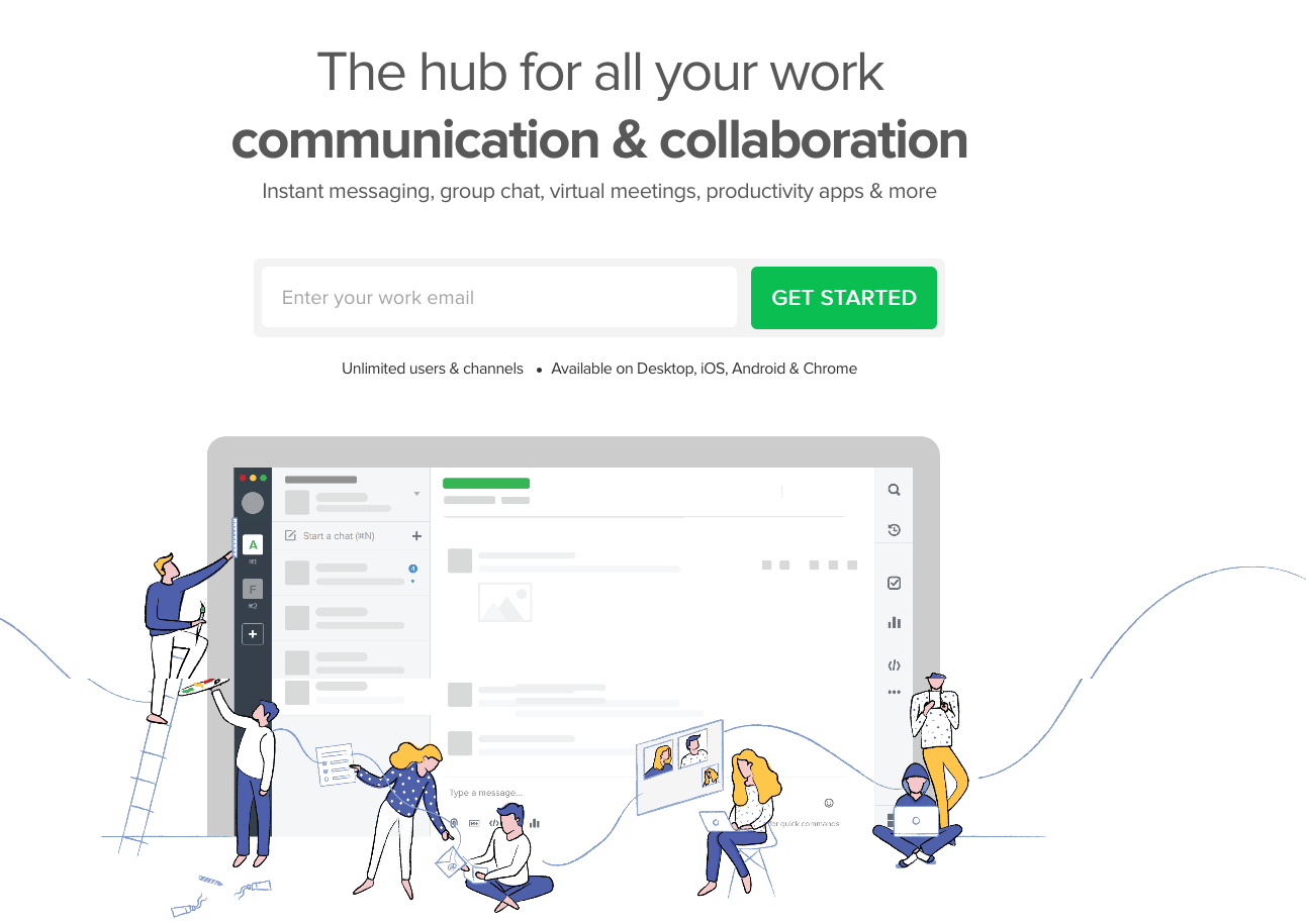 Un ejemplo de página de destino de publicación de Flock que se muestra después de hacer clic en el anuncio de resultados de búsqueda de Google