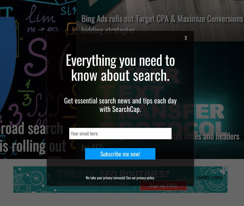 pagina di compressione dei servizi di marketing