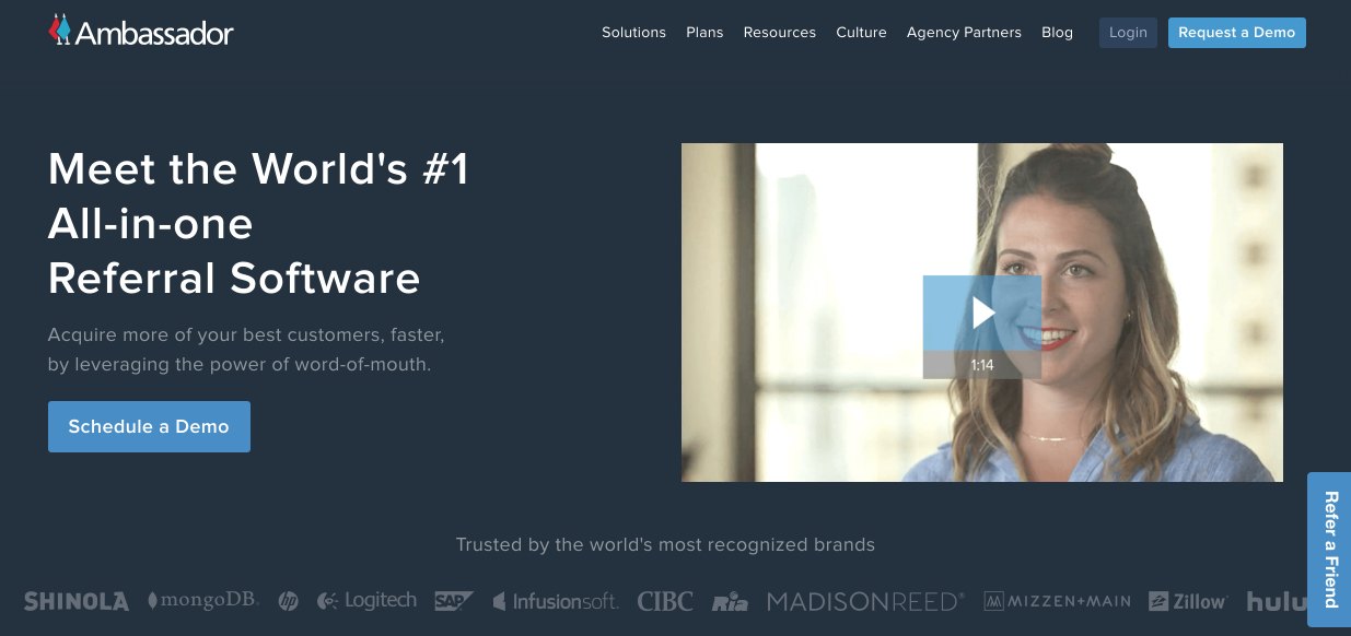 Embajador de referencias de marketing de igual a igual