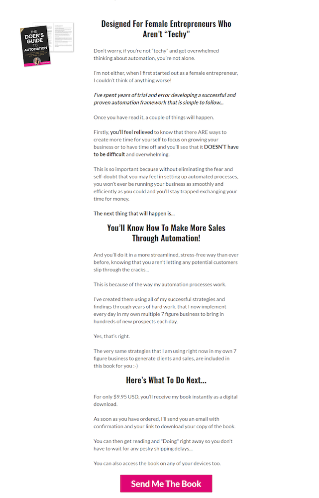 电子商务点击后着陆页 CTA