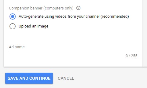 сопутствующий баннер объявления-заставки