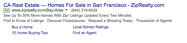 Ekstensi Panggilan AdWords