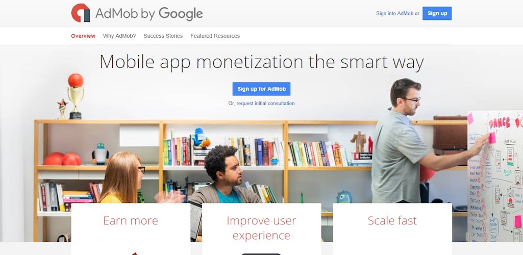 reclame video recompensate AdMob