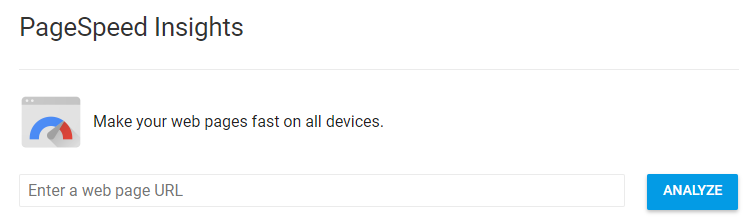 outils de vitesse de page PageSpeed Insights