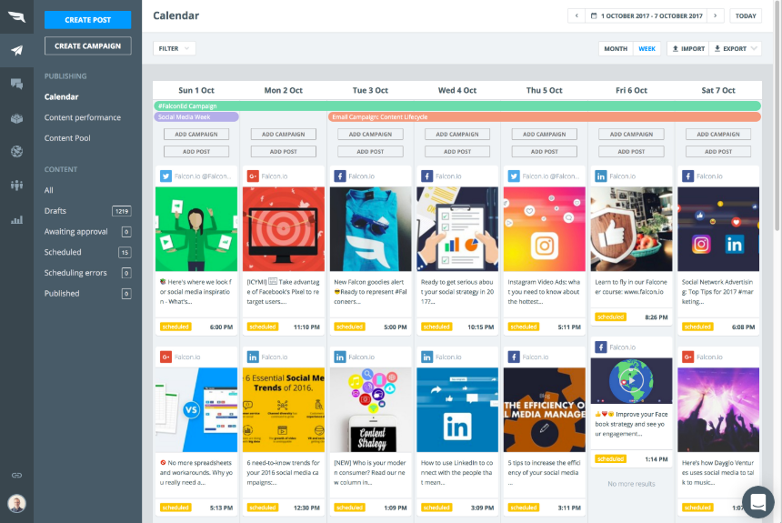маркетинговые поставщики Falcon.io