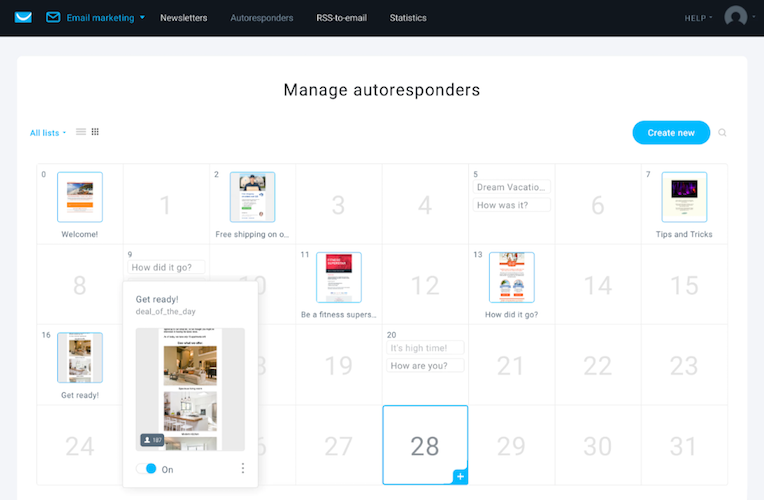 маркетинговые поставщики GetResponse