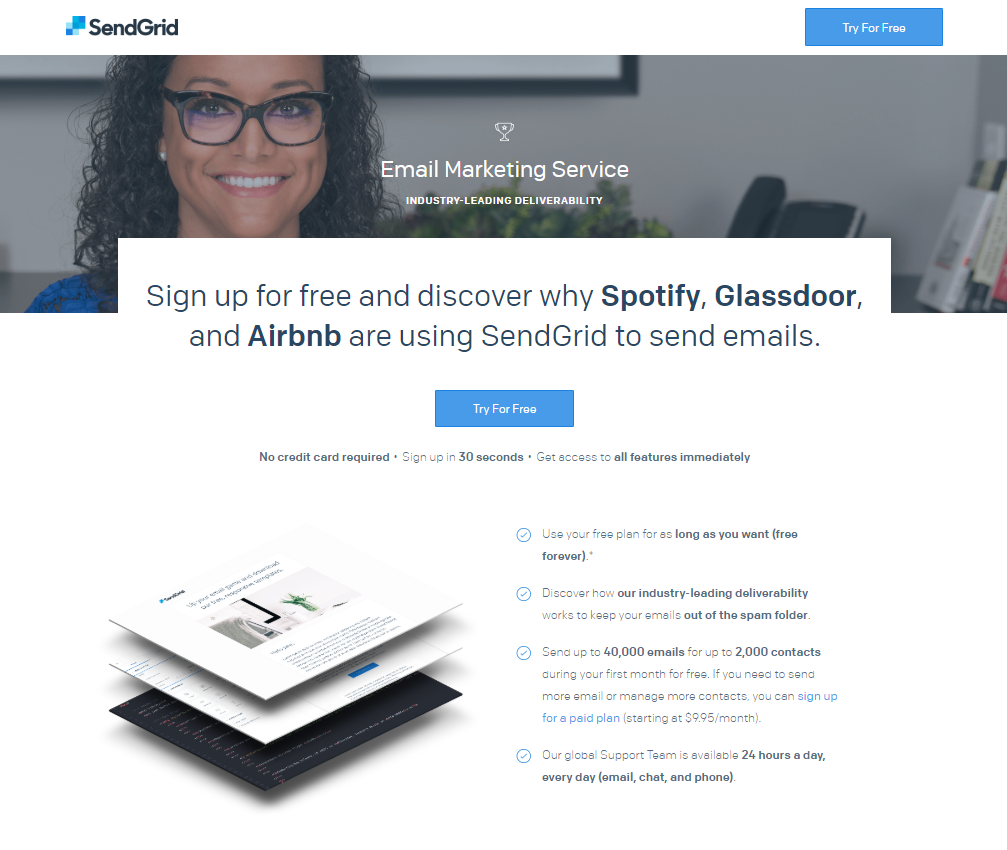 Publicités Facebook contre publicités Google Sendgrid