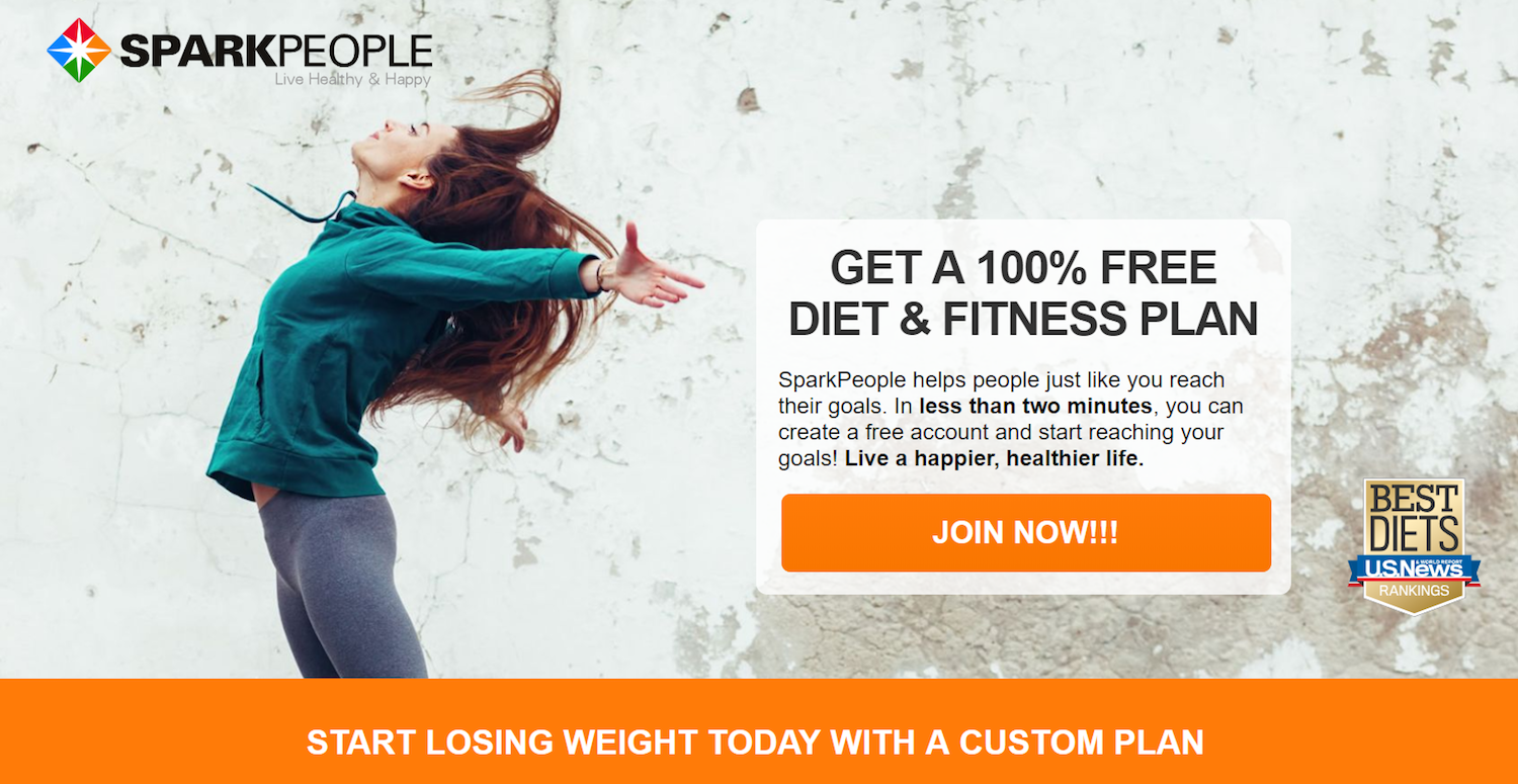 หน้า Landing Page ของโพสต์คลิก อีคอมเมิร์ซ Spark People