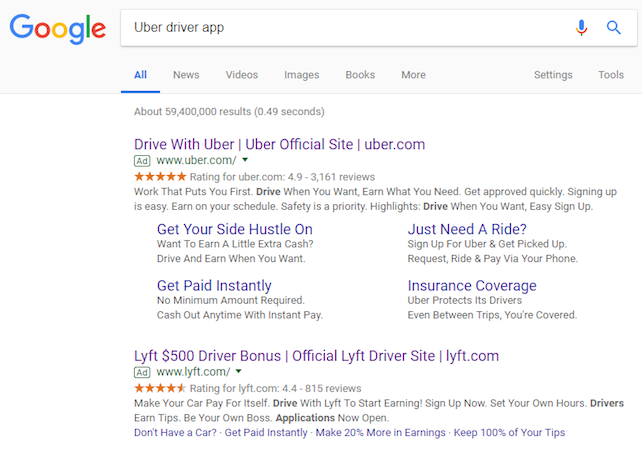 rekrutmen halaman arahan pasca-klik Google