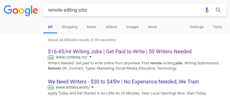 rekrutmen halaman arahan pasca-klik pekerjaan jarak jauh